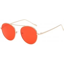 Goggle Sunglasses for Men Women Chic Goggles Vintage Glasses Metal Sunglasses UV Protection Sunglasses - H - CZ18QTEKT9A $9.98