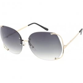 Shield Heritage Modern "Transcendence" Wired Frame Sunglasses - Black - C018GXYIYHL $18.21