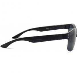 Sport Polarized Sunglasses for Men Women Golfing Driving 8021 - Black/Grey - CH18TNARIYN $9.94