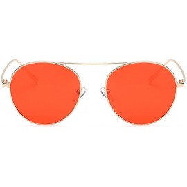 Goggle Sunglasses for Men Women Chic Goggles Vintage Glasses Metal Sunglasses UV Protection Sunglasses - H - CZ18QTEKT9A $9.98