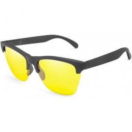 Semi-rimless Men New Polarized Sunglasses Classic Semi Rimless Sun Glasses Women Mirror Lens Driving Sport Goggle UV400 - CR1...