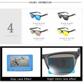 Semi-rimless Men New Polarized Sunglasses Classic Semi Rimless Sun Glasses Women Mirror Lens Driving Sport Goggle UV400 - CR1...