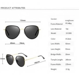 Aviator Glasses Fashion Aviator Metal Mirror UV 400 Lens Round Frame Sunglasses for Men Women - Fashion Accessories - CO18ZGT...