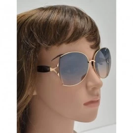 Butterfly Womens Fashion Classic Butterfly Sunglasses - UV 400 Protection - Tortoise + Blue Pink - CT194QS200Y $24.09