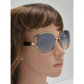 Butterfly Womens Fashion Classic Butterfly Sunglasses - UV 400 Protection - Tortoise + Blue Pink - CT194QS200Y $15.65