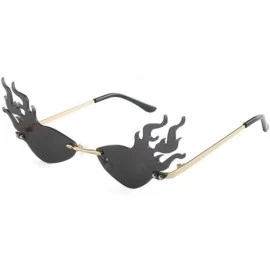 Wayfarer 2020 Fashion Rimless Sunglasses Women Fashion Driving Small Eyewear - Gold Grey - CA19246L57A $19.10