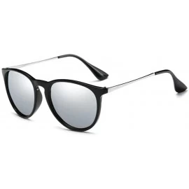 Round Classic Pilot Sunglasses Polarized Men Women Vintage Driving UV400 Lens Protection Sun glasses - Black - CD197ET976O $1...