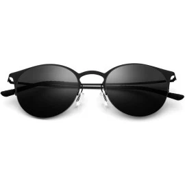 Wrap Sunglasses Rectangular Protection Popular - Black Frame/Gray Lens - C01997LMLUW $33.89
