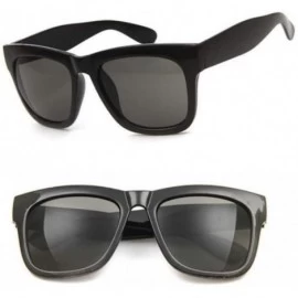 Square Oversized Sunglasses Coating Classic Glasses - Gold - CB197TXYQO2 $27.18