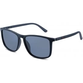 Sport Classic Square Polarized Plastic Sunglasses Light Weight Matte Frame Design Temple For Women Men - CV18ADRK533 $12.54