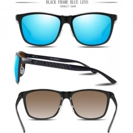 Rectangular Mens Polarized Driving Sunglasses For Mens Women Al-Mg Metal Frame Lightweight Fishing Sports Outdoors - CN18ADRX...