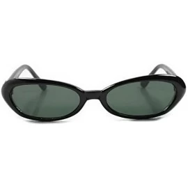 Cat Eye Vintage Old Fashioned Womens Cat Eye Sunglasses - Black / Green - CF18ECEH2YA $11.48