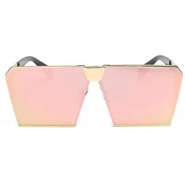 Rectangular Women Vintage Sunglasses Large Frame Square Sunglasses HD Outdoor Eyewear With Case UV400 Protection - CY18X6LZ59...