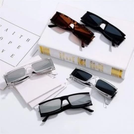 Square Trendy Square Frame Sunglasses for Women Unique Frame Eyewear UV Protection - C4 - C3190NZU7WM $11.72