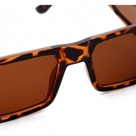 Square Trendy Square Frame Sunglasses for Women Unique Frame Eyewear UV Protection - C4 - C3190NZU7WM $11.72