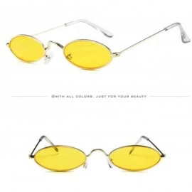 Oversized Fashion Polarized Sunglasses For Women - REYO Mens Womens Retro Small Oval Sunglasses Metal Frame Shades Eyewear - ...