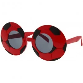 Oversized Halloween Costume Sunglasses Glasses Scary Party Men Women Adult - Soccer-red - CD127OQ1NEB $19.94
