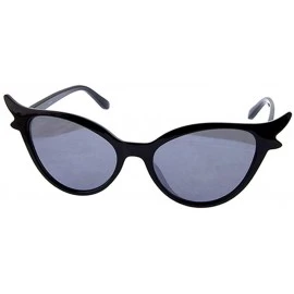 Cat Eye Hollywood Cat Eye Sunglasses - 50s Retro Glamour Style Shades - Black - CZ18RDE25IY $22.94