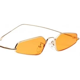 Cat Eye Women Fashion Cat Eye Sunglasses Party Tinted Lens Shades Eyewear - Yellow - CC195WORHOS $11.78