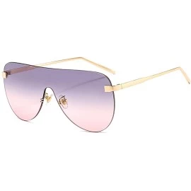 Round Fashion Round Metal Frame Sparkling Crystal Sunglasses UV Protection Eyewear Oversized - Gray & Pink - CR1906REXKH $15.29