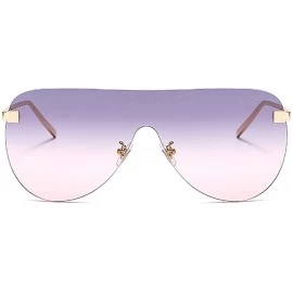 Round Fashion Round Metal Frame Sparkling Crystal Sunglasses UV Protection Eyewear Oversized - Gray & Pink - CR1906REXKH $15.29