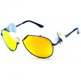 Shield Polarized Sports Sunglasses Baseball Hiking Mountaineering Fishing - Dark Grey-01 - CB18QI2W36E $78.98