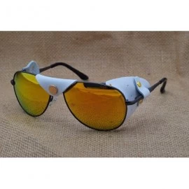 Shield Polarized Sports Sunglasses Baseball Hiking Mountaineering Fishing - Dark Grey-01 - CB18QI2W36E $37.22