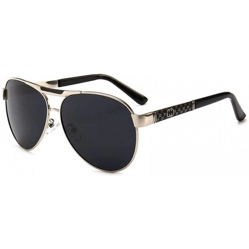 Sport Men's Retro Sunglasses- Polarized Sunglasses- Full Frame Driving C7 - C7 - CK197NO9SG2 $43.83