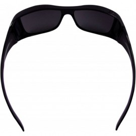 Oval ELLITE HD ClearVision UV Protection Wraparound Driving Wear Over SunGlasses - Black - CR120NLMB2H $12.44
