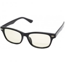 Round Japan Quality Sunglasses Unisex Triple UV protection Japan Standard Lens - Black/Light Brown Type N - CJ184UW42GA $20.93
