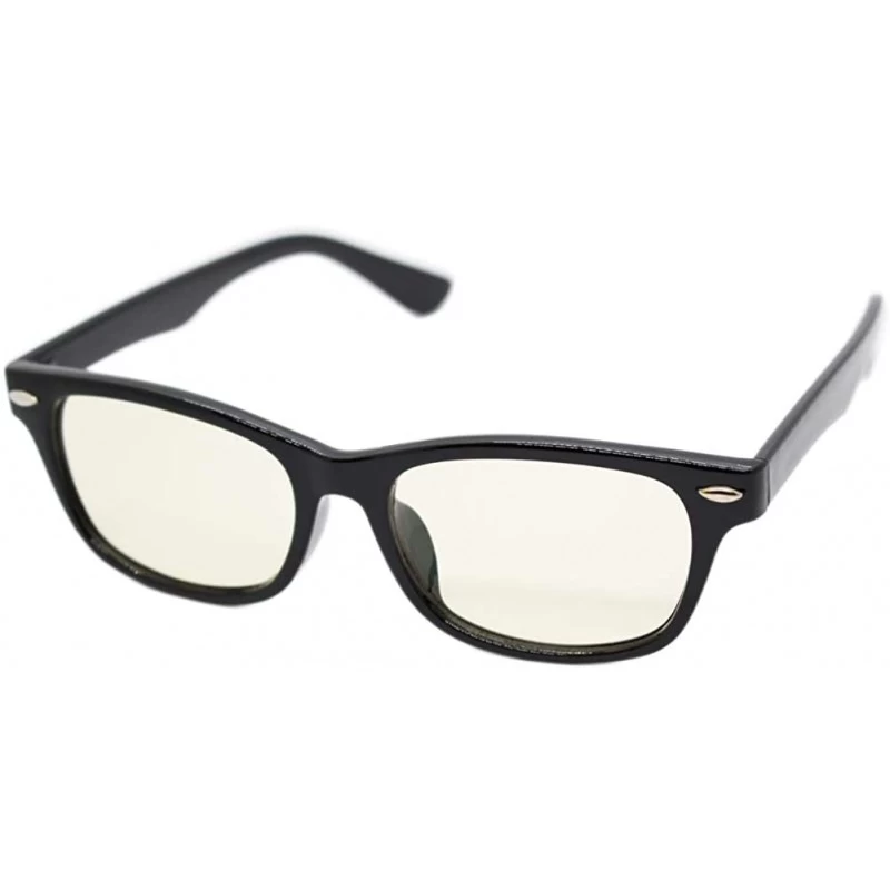 Round Japan Quality Sunglasses Unisex Triple UV protection Japan Standard Lens - Black/Light Brown Type N - CJ184UW42GA $37.87