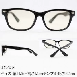 Round Japan Quality Sunglasses Unisex Triple UV protection Japan Standard Lens - Black/Light Brown Type N - CJ184UW42GA $37.87