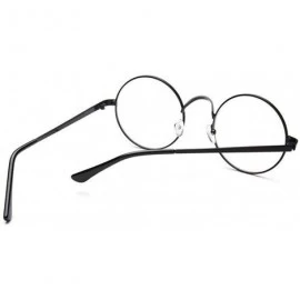 Aviator Blue Light Blocking Glasses Classic Round Glasses Vintage Circle Metal Eyeglasses Frames (Style A) - CH196H8N29Z $17.94