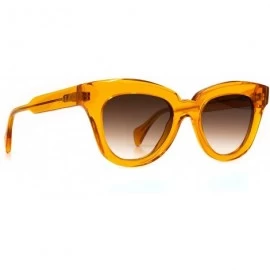 Sport Eyewear - Jagger - Designer Cat Eye Sunglasses for Women - Sunkissed Amber + Brown Gradient - CZ18XWK092G $65.98