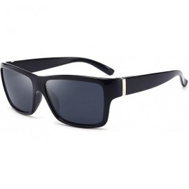 Aviator Unisex Polarized Driving Sunglasses Classic Fashion All-match Glasses - Black - CE180QNWMKD $19.10