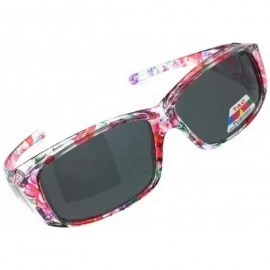 Oval Womens Glare Blocking Polarized Lens 60mm Fit Over Oval Sunglasses - A3 - CR18LI89MMS $18.64