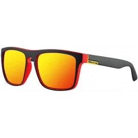 Square Sunglasses Trend Fashion Square Frame HD Lens Polarized UV400 Outdoor Sports 3 - 3 - C118YQO8XWK $12.90