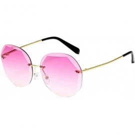 Oval Ladies Vintage Small Sunglasses Oval Slim Metal Frame Candy Color Classic Glasses - D - C9196IMNQD3 $22.56
