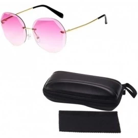 Oval Ladies Vintage Small Sunglasses Oval Slim Metal Frame Candy Color Classic Glasses - D - C9196IMNQD3 $11.13