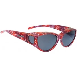 Square Jonathan Paul Ikara Medium Polarized Over Sunglasses - Berry-crush - C511L45FMEL $93.18