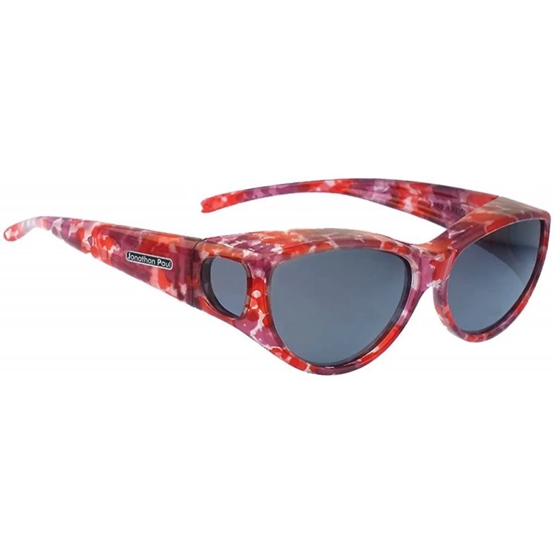 Square Jonathan Paul Ikara Medium Polarized Over Sunglasses - Berry-crush - C511L45FMEL $57.62