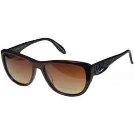 Cat Eye 7120k Womens/Ladies Cat Eye Full-rim Gradient Lenses Sunglasses/Sun Glasses - Brown / Blue - CS11BOKF27N $31.91