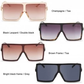 Oversized Womens Oversized Sunglasses UV400 Protection Large Size Shades Sunglasses for Women/Men - CP18U8LHZ5A $9.76