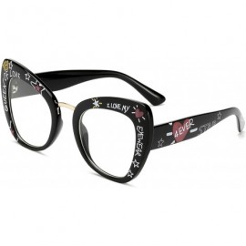 Rimless Retro Vintage Cateye Sunglasses for Women Plastic Frame Sun glasses - Black-white - CW18U76N5AW $21.57