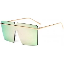 Aviator Sunglasses Metal Piece Lens Colorful Sunglasses Men'S Ladies Sunglasses - CK18X8S2833 $42.81