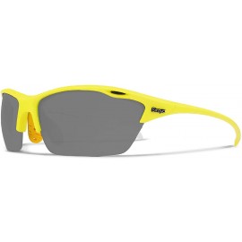 Sport Alpha Yellow White Fishing Sunglasses with ZEISS P7020 Gray Tri-flection Lenses - CO18KN6KO09 $39.66