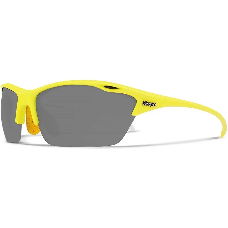 Sport Alpha Yellow White Fishing Sunglasses with ZEISS P7020 Gray Tri-flection Lenses - CO18KN6KO09 $32.97