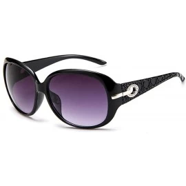 Square Unisex Fashion Square Shape UV400 Framed Sunglasses Sunglasses - Black - CG198CAD56N $31.86