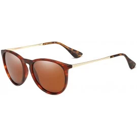 Round NEW Vintage Round Sunglasses for Women Classic Retro Designer Style - Tea - CI18W66A298 $12.66