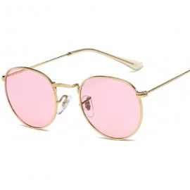 Round Retro Round Sunglasses Women Brand Designer Mirror Sun Glasses Vintage Metal Luxury Female Shades UV400 - 9 - C2198ZT57...